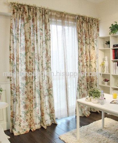 European cotton Curtain blackout curtains bedroom windows Curtain