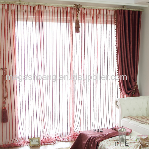 Striped curtains screens living room bedroom balcony window screen