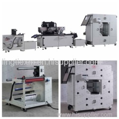 Automatic reel to rell silk screen printing machine