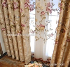 Pastoral style curtain bedroom curtains Chinese living room curtain