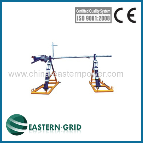 Hydraulic reel stand for conductor stringing