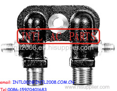CONNECTOR TM A/C compressor Fitting Adapter Vertical outputs Port/Tube manifold fitting