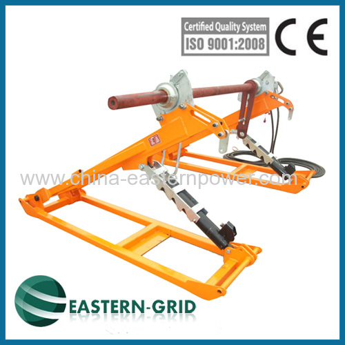 Hydraulic reel stand for max conductor drum weight 10T