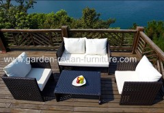 Outdoor garden rattan patio sofa small sets