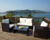 Outdoor garden rattan patio sofa small sets