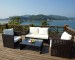 Garden rattan wicker furniture sofa sets.