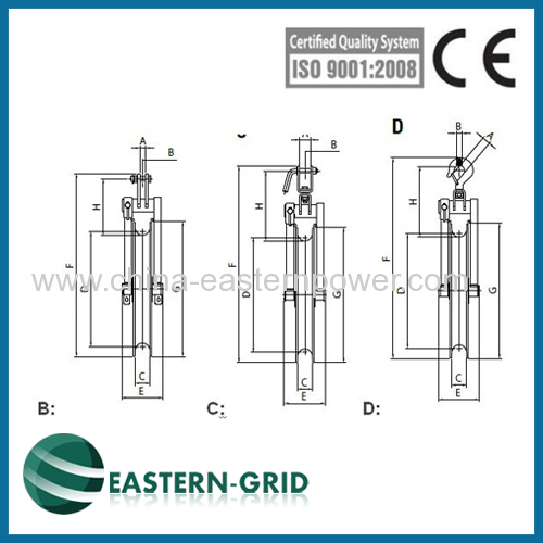 Single Conductor Pulleys for stringing ACSR 25 to ACSR 500