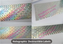 Minrui 3D Holographic Destructible Vinyl Stickers,Security Holographic Destructive Vinyl Label,Hologram Warranty Sticker