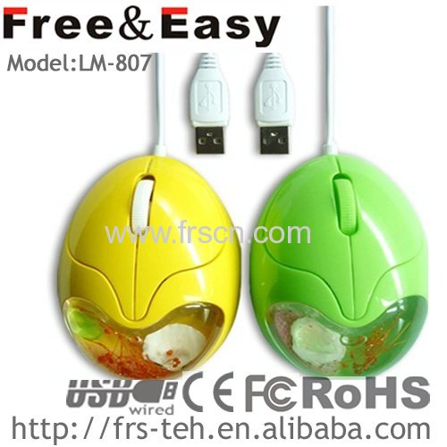 3d wired optical liquid mouse