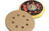 WEEM 2708 Yellow Paper Aluminum Oxide Hoop & Loop / Velcro Sanding Disc With 8 Holes