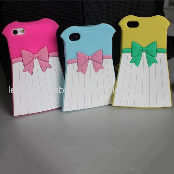 Cute phone accesior Dress shape phone shell