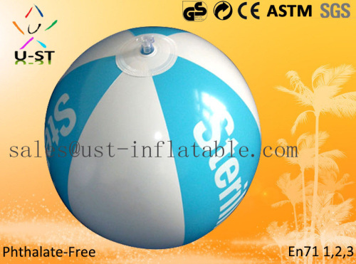 Advertising pvc inflatable beach ball with customer logo for promotion