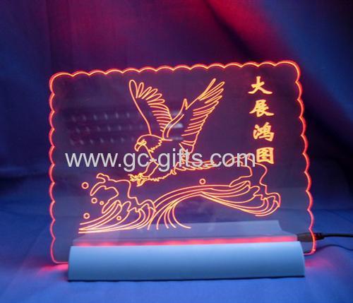 Edge-lit acrylic LED signs 