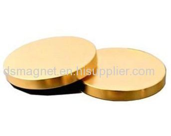 Rare Earth Magnets Disc Gold Plated