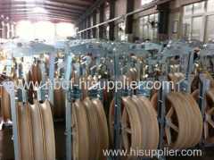 Overhead Power Line Conductor Running Out Blocks