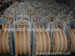 Overhead Lines Two Bundled Conductors Stringing Blocks