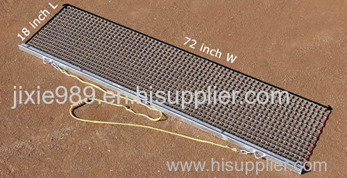 Rigid drag mat prior alternative for leveling infields and diamonds