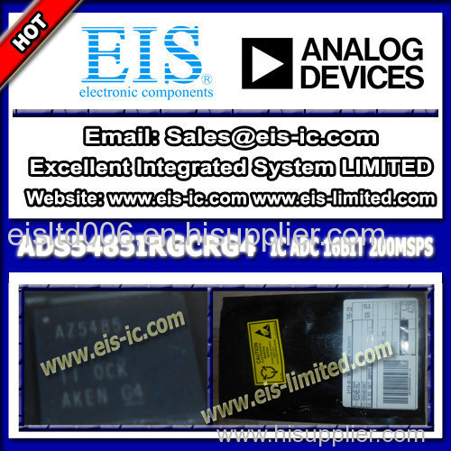IC - ADADS5485IRGCRG4 - Analog to Digital Converters - ADC 16BIT 200MSPS ADC VQFN-64