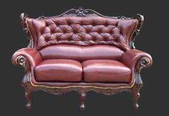 French wood carving sofa