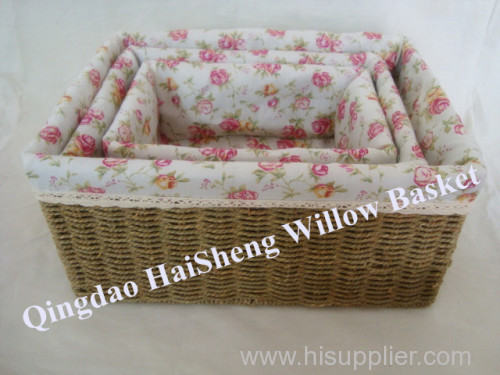 Seagrass Basket & Willow Basket