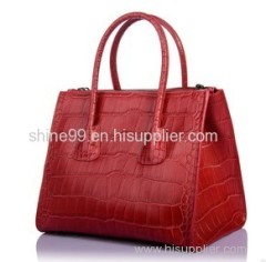 2013 Gordon Deall First Layer Genuine Cow Leather ZipperClaspHandbag Red Black Grey G058