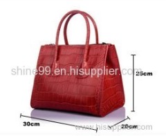 2013 Gordon Deall First Layer Genuine Cow Leather ZipperClaspHandbag Red, Black, Grey G058