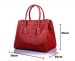 2013 Gordon Deall First Layer Genuine Cow Leather ZipperClaspHandbag Red Black Grey G058