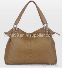 2013 Crocodile Pattern Top Layer Genuine Cow Leather Soft Touch Handbag G0361