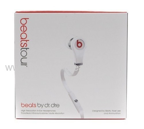 2013 New Model Beats Tour White In Ear Earbud Headphones with MIC ControlTalk