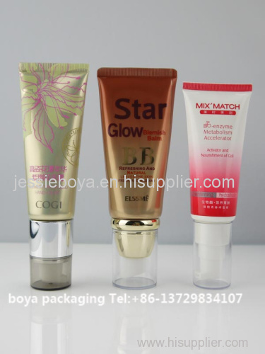 30ml cosmetic cream plastic tube with flip top cap