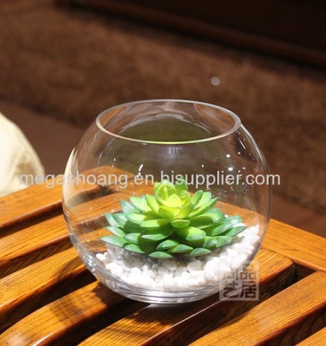 Transparent glass vase fashion home decor furnishings aquarium
