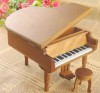 Natural wooden music box piano music box fine home furnishing