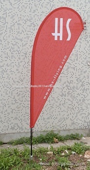 HS teardrop banner stand