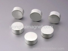 Disc Zine Neodymium magnets Rare Earth Grade N35 with Size D19X2.5mm