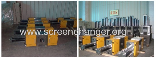 Plate type continuous screen changer