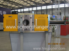 Plate type continuous screen changer