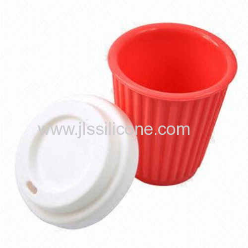 2013 reusable silicone coffee cup with lid