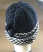 WINTER HEAVY WARM HAND HAT WITH TWO SMALL POMPON ON THE TOP