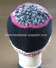 WOOLEN HAND JACQUARD BEANIE FOR FAMOUS BAND