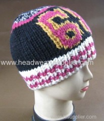 WOOLEN HAND JACQUARD BEANIE FOR FAMOUS BAND