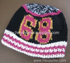 WOOLEN HAND JACQUARD BEANIE FOR FAMOUS BAND