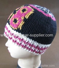 WOOLEN HAND JACQUARD BEANIE FOR FAMOUS BAND