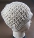 KNITTED HAND CROCHET BEANIE WITH BOTTON