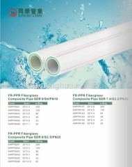 PPR fiberglass composite pipe