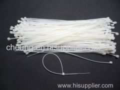White Bent Tip Packaging Nylon Cable Wire Tie 10cm