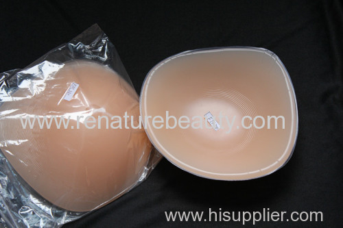 Triangular silicone breast implant