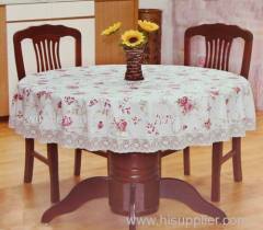 PVC Table Cloth with Flannel Backing