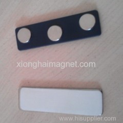 Name Badge Magnets with three pieces Strong magnet on the Iron plates