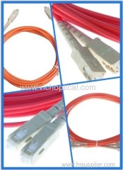 SC to SC/PC 2 core multimode fiber optic patch cord