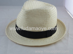 mens straw fedora hat